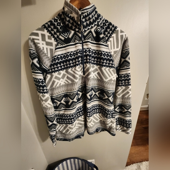 Eddie Bauer twilight blue women's fleece pullover half zip size large - Picture 2 of 9